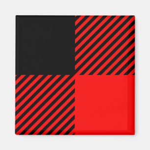 Buffalo Check Red and Black Lumberjack Plaid Decor Magnet
