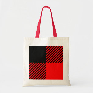 Buffalo Check Red and Black Lumberjack Plaid Decor Tote Bag