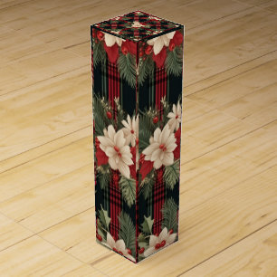 Buffalo Check Red and Black Lumberjack Plaid Decor Wine Box