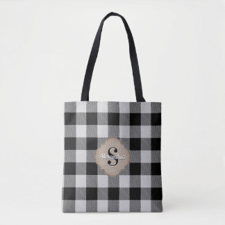 Buffalo Check Rustic Country Chic Tote Bag
