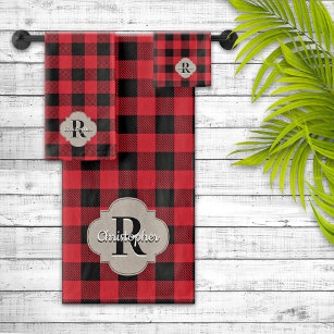 Christmas Modern Farmhouse Style Buffalo Plaid Decorations Frame Mockup Bath  Towel by Milleflore Images - Pixels