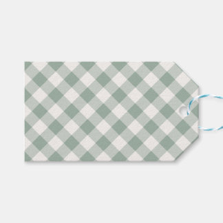Buffalo Check Sage Green Gift Tags