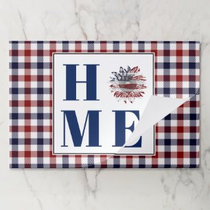 Buffalo check sunflower "Home" Paper Pad