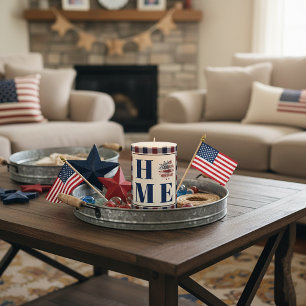 Buffalo check sunflower "Home"  Pillar Candle