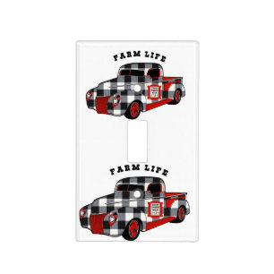 Buffalo Check Truck Light Switch Cover