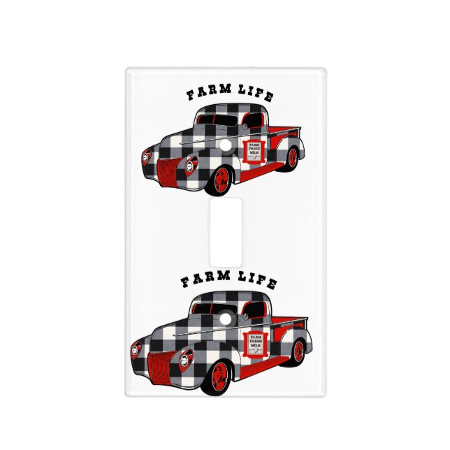 Buffalo Check Truck Light Switch Cover (Front)