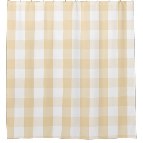 Buffalo Check Wheat Shower Curtain