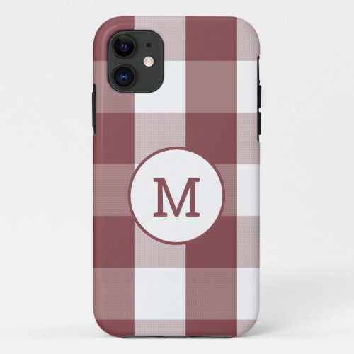 Buffalo Check with monogram Case_Mate iPhone Case