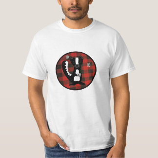 Buffalo Check Woodland Skunk Holiday T-Shirt