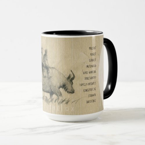 Buffalo Children Chinese Ox Year 2021 Personality Mug