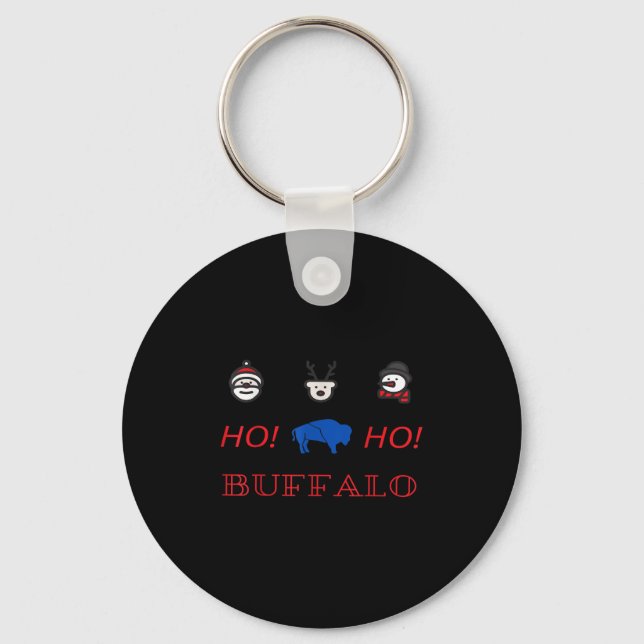 Buffalo Christmas  Keychain (Front)