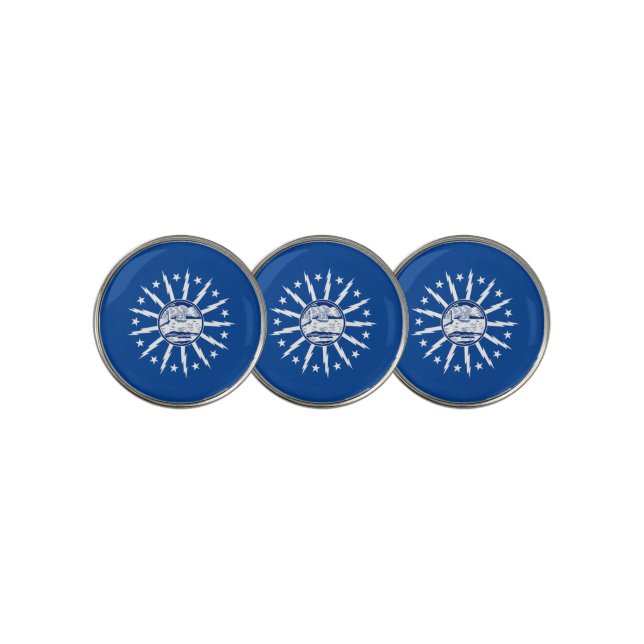 Buffalo city flag golf ball marker (3 Up)