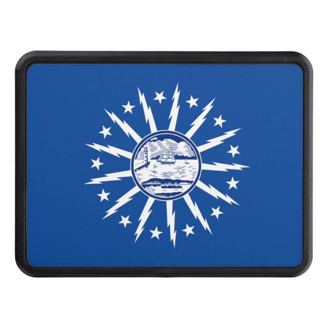 Buffalo city flag hitch cover (Front)