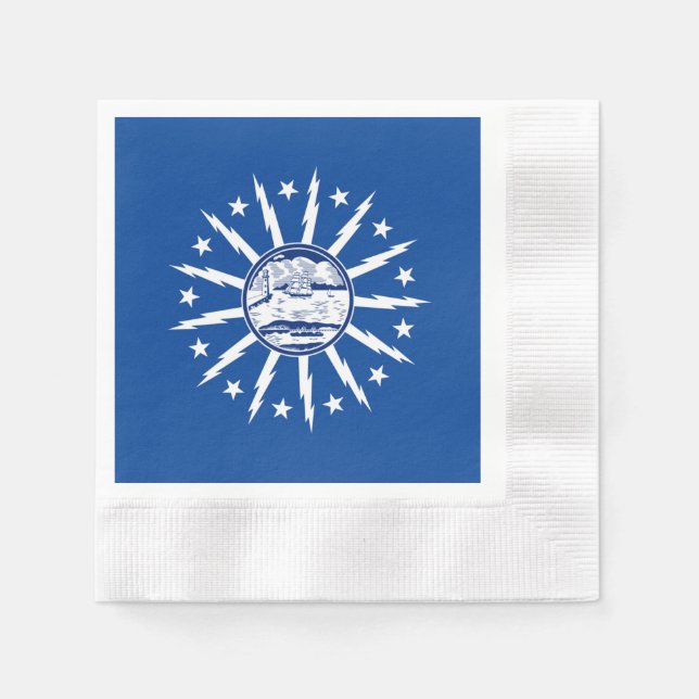Buffalo city flag napkins (Front)