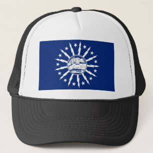 buffalo city flag united state america new york trucker hat