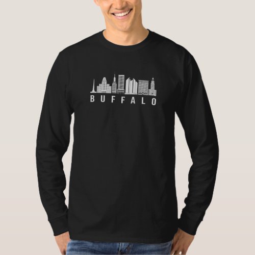 Buffalo City Skyline  Fans T_Shirt