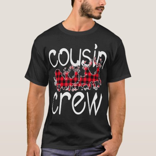 Buffalo Cousin Crew Pajama Matching Family Christm T_Shirt