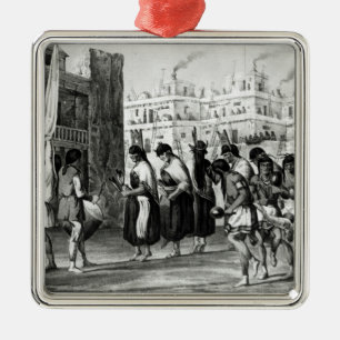 Buffalo Dance at Pueblo de Zuni Metal Ornament