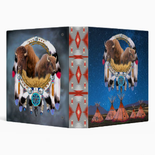 BUFFALO DREAM CATCHER 3 RING BINDER