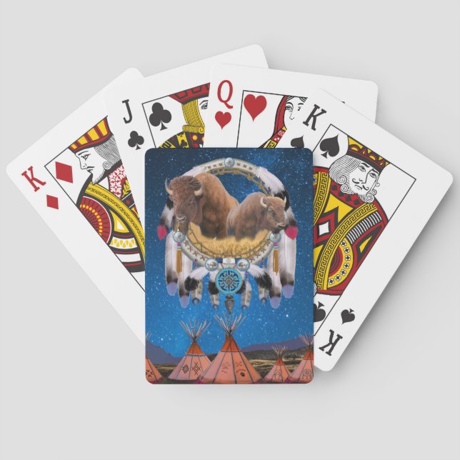 BUFFALO DREAM CATCHER POKER CARDS (Back)
