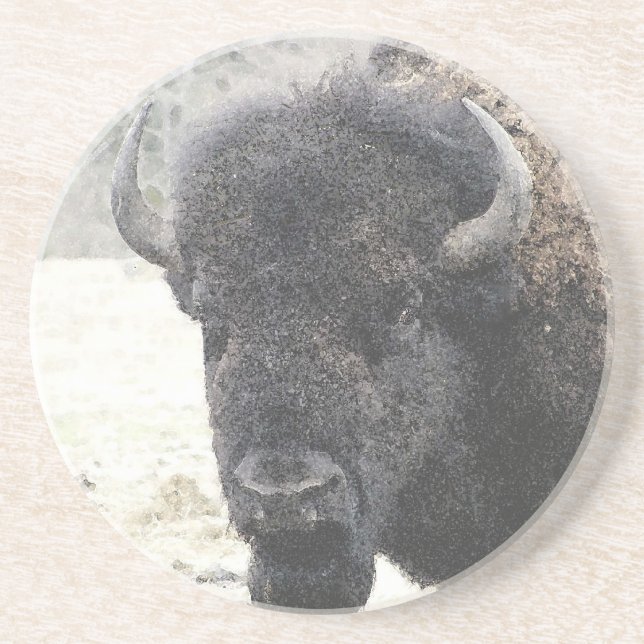 Buffalo Drink Coaster (Front)