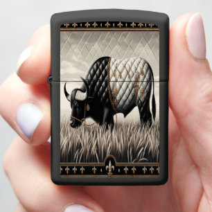 Buffalo Elite Quilted Leather Zippo Lighter