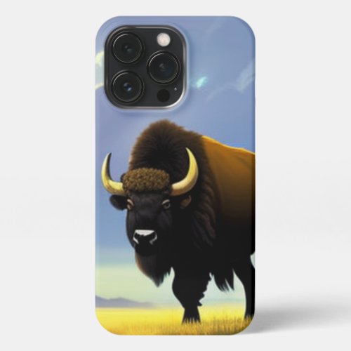 Buffalo Fields iPhone 13 Pro Slim Fit Case Glossy iPhone 13 Pro Case