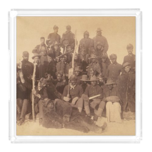 Buffalo Fighters of the US Black Cavalry Acrylic Tray
