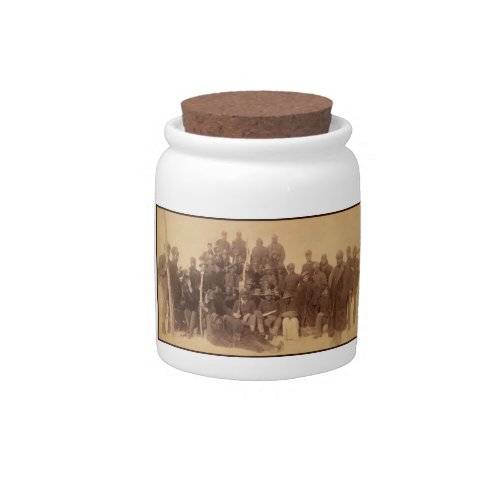 Buffalo Fighters of the US Black Cavalry Candy Jar