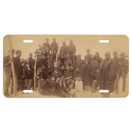 Buffalo Fighters of the US Black Cavalry License Plate