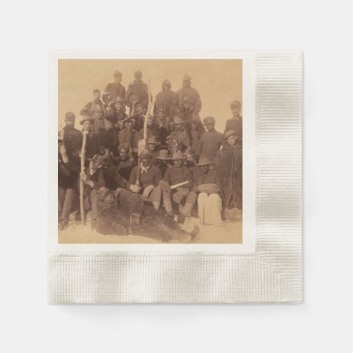 Buffalo Fighters of the US Black Cavalry Napkins