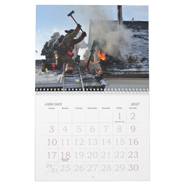 Buffalo Fire 2015 Calendar (Jan 2027)