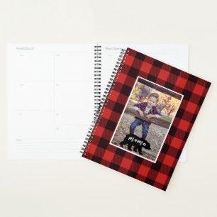 Buffalo Flannel Mama Bear Personalized Photo Planner