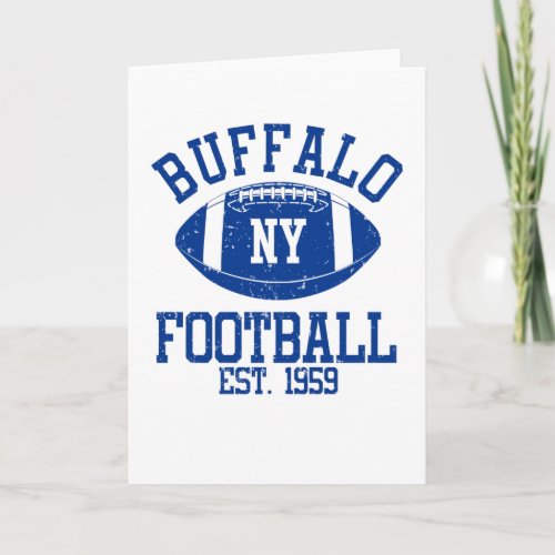 Buffalo Football Fan Gift Present Idea Card