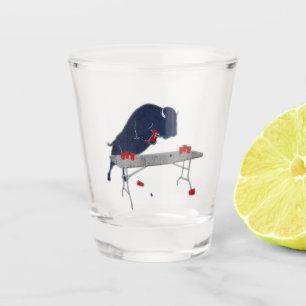 Buffalo Football Over the Table shot Glass