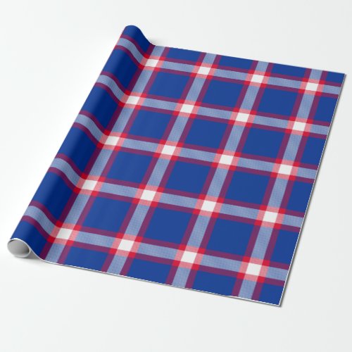 Buffalo Football Plaid Wrapping Paper