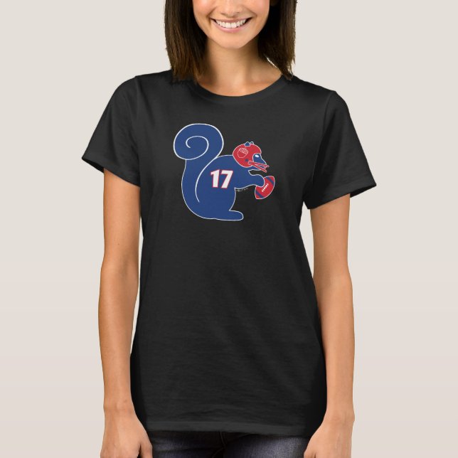 Buffalo Football Squirrel T-Shirt (Front)