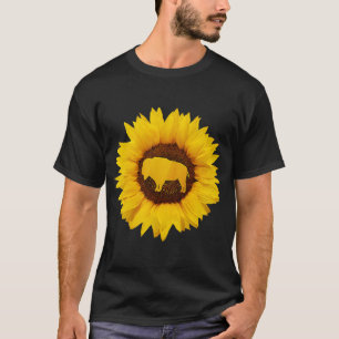 Buffalo  For Women Men Tamaraw Bison Sunflower T-Shirt