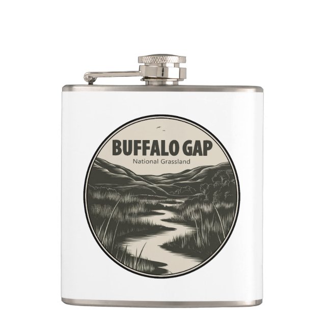 Buffalo Gap National Grassland Stream Flask (Front)
