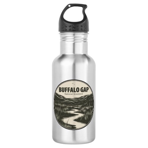 Buffalo Gap National Grassland Stream Stainless Steel Water Bottle