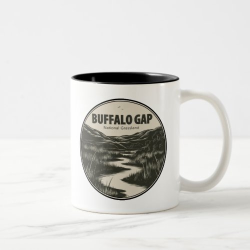 Buffalo Gap National Grassland Stream Two_Tone Coffee Mug