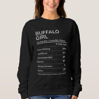 Buffalo Girl Funny New York Hometown Sweatshirt
