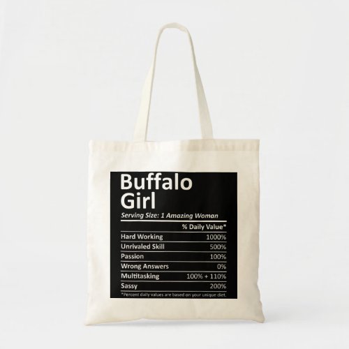 BUFFALO GIRL NY NEW YORK Funny City Home Roots USA Tote Bag