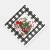 12 Days Of Christmas Quilt Print Paper Napkins