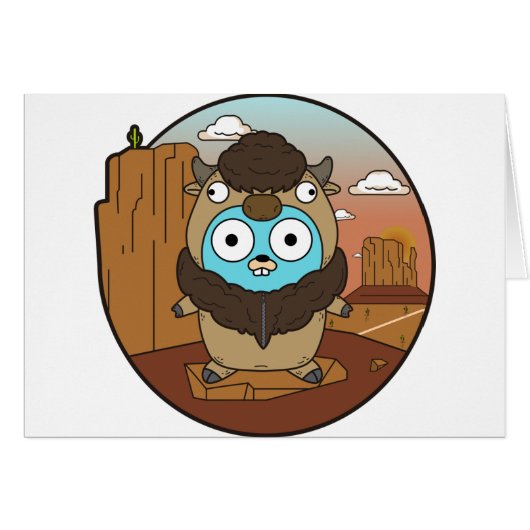 Buffalo Gopher in Desert (Front Horizontal)