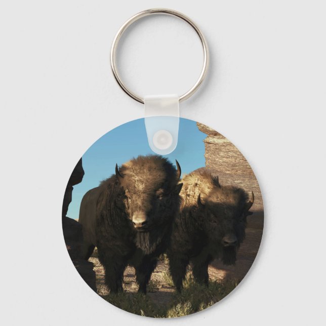 Buffalo Guard Keychain (Front)