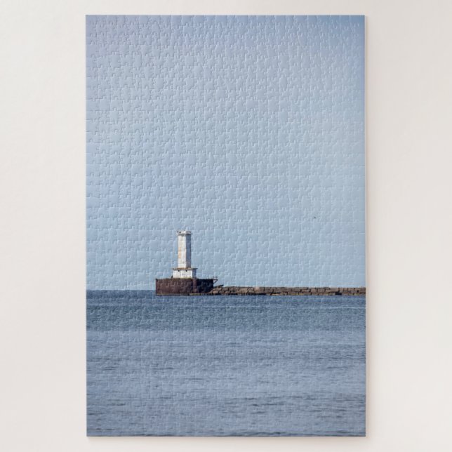 Buffalo Harbor Lighthouse Jigsaw Puzzle (Vertical)