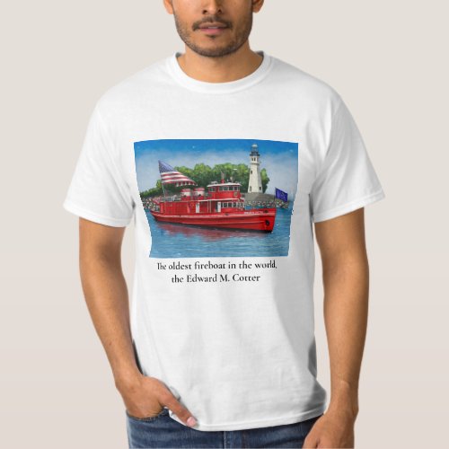 Buffalo Harbors Historic Fireboat T_shirt