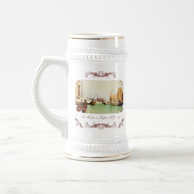 Buffalo Harbor Vintage Beer Stein (Left)