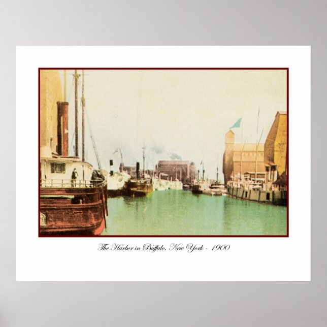 Buffalo Harbor Vintage Print (Front)